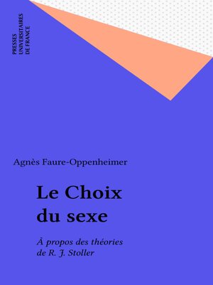 cover image of Le Choix du sexe